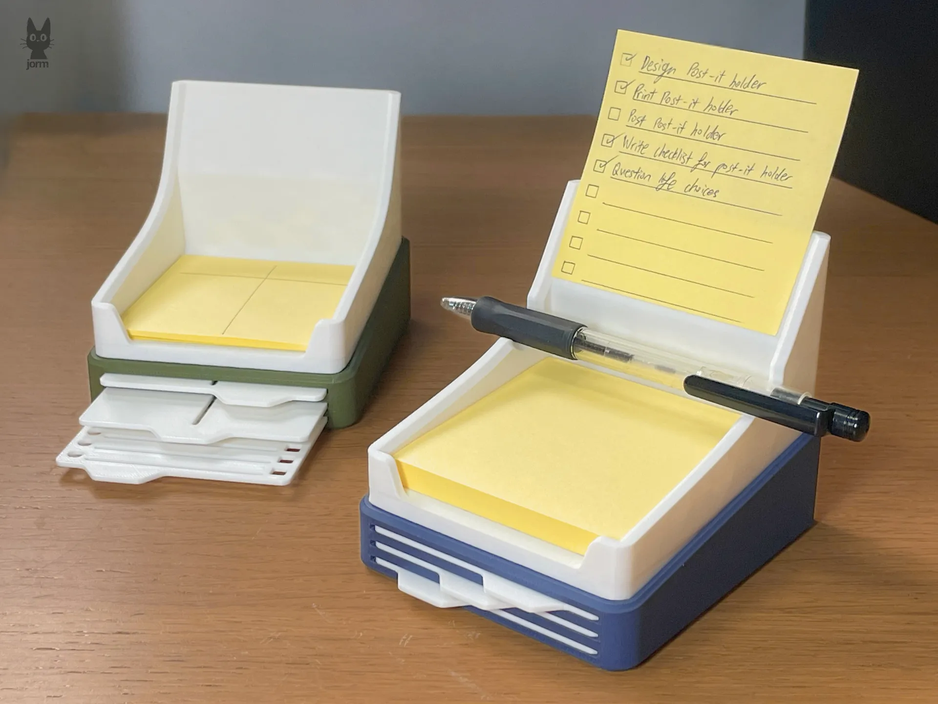 Sticky Note Holder with Stencils project image